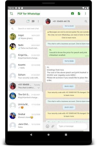 PDF for WhatsApp screenshot 12