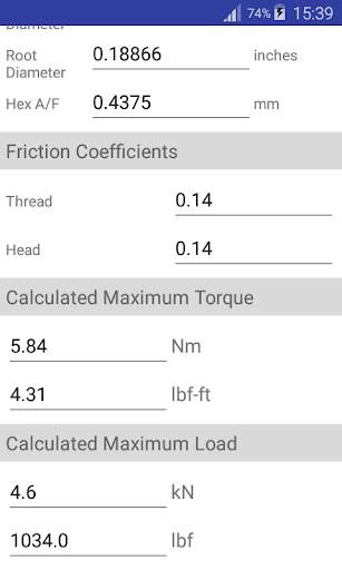 Torque Calculator screenshot 3