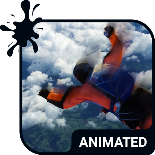 Skydiving Animated Keyboard   Live Wallpaper icon