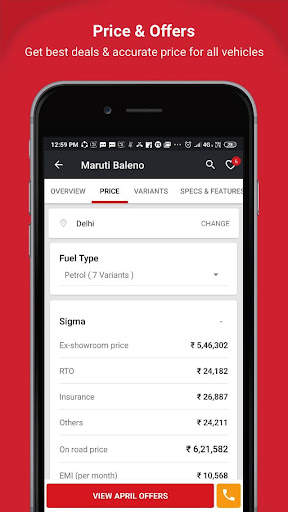 Zigwheels - New Cars & Bike Pr screenshot 2