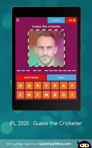 IPL 2020 : Guess the Cricketer screenshot 15
