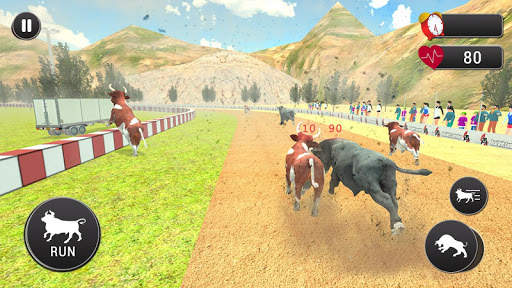 Angry Bull Attack – Cowboy Racing screenshot 2