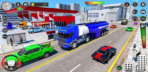 Oil Truck Transport Driving 3D screenshot 2