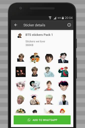 BTS K-pop Stickers For WhatsApp-WAstickerApps screenshot 4