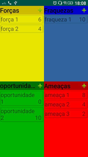 Análise SWOT screenshot 2