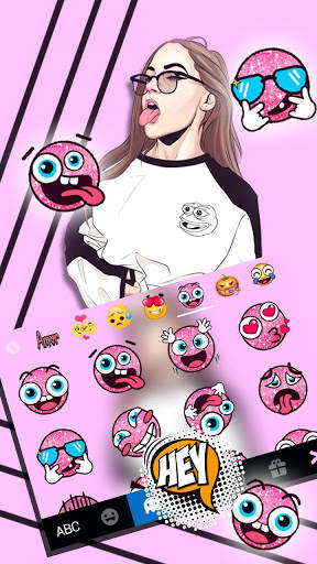 Cool Girl Swag Keyboard Theme screenshot 3