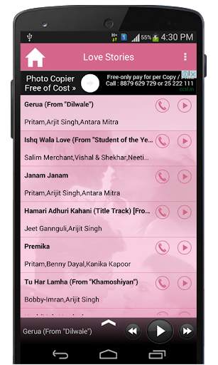 Bollywood Love Stories Songs screenshot 2