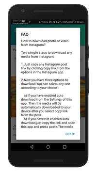 SVideo Downloader for Instagram screenshot 1