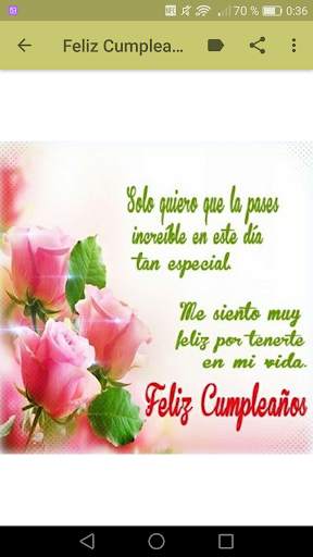 Feliz Cumpleaños Con Flores screenshot 10