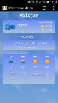 Côte d'Ivoire Météo screenshot 1