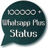 100000  WhatsApp Plus Status logo
