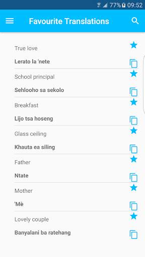 Sesotho English Translator screenshot 4