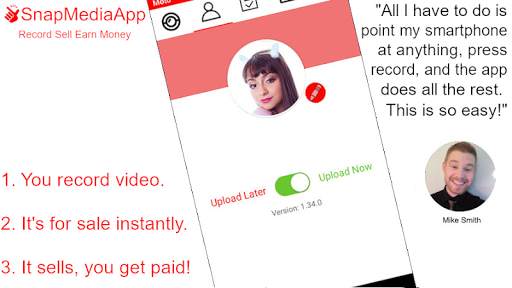 The Earn Money And Get Paid App - SnapMediaApp screenshot 1