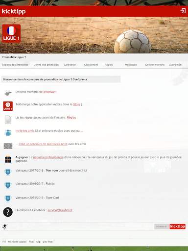 Kicktipp - Pronostics football et rugby entre amis screenshot 8