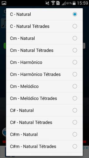 Campo Harmônico Piano screenshot 1