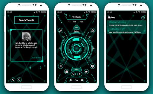 Futuristic Launcher 3 -AppLock screenshot 3