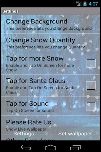 Snow Winter Live Wallpaper screenshot 6