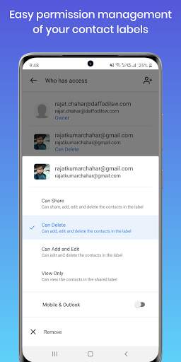 Shared Contacts for Gmail®: Share Google Contacts screenshot 6