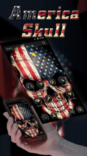 America Skull Theme screenshot 2