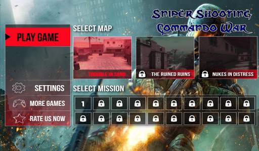 Sniper Shooting - Commando War screenshot 1