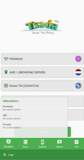 TsadaVPN screenshot 2