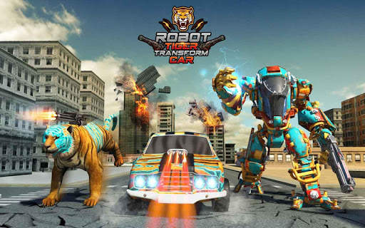 Robot Transforming Wild Tiger Game: Cheetah Games screenshot 13