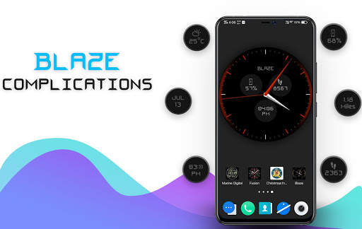 Blaze Clock Live Wallpaper screenshot 4