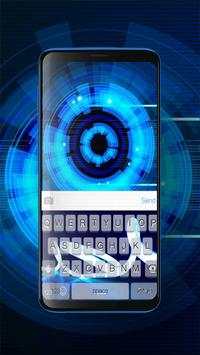 Keyboard Neon Blue Theme screenshot 4