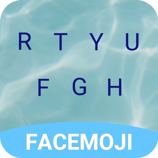 ikon Mint Blue Emoji Keyboard Theme for Facebook