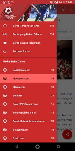 Kabar Sepak Bola Terkini screenshot 1