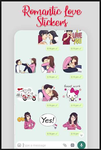 WA Stiker Apps Indonesia Romantics screenshot 3