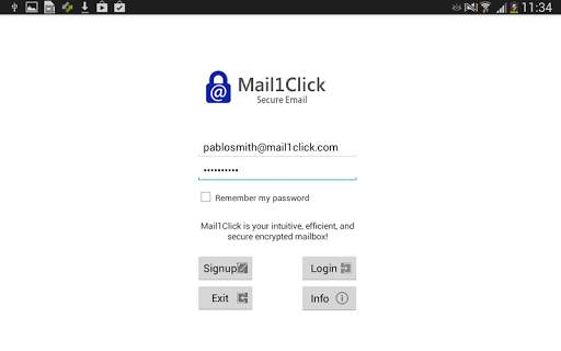 Mail1Click - Secure Mail screenshot 7