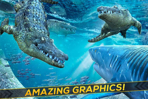 Shark & Crocodile Fight screenshot 2