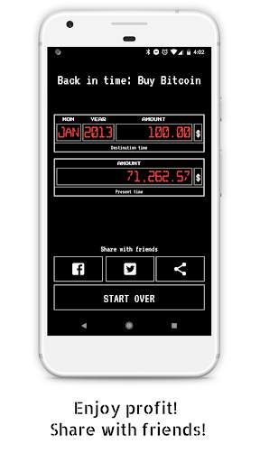 Travel back in time: Invest in Bitcoin screenshot 3