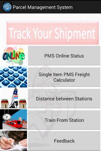Railways Parcel Application screenshot 1