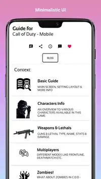 Unofficial Guide, GFX and APK for Call of Duty screenshot 1