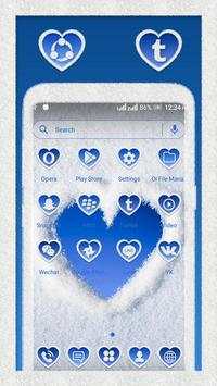 Snow Heart Launcher Theme screenshot 3