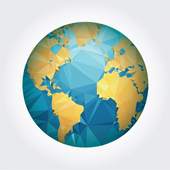 Ancient Earth globe 12.5