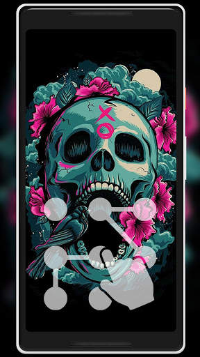 Skull Pattern Lock Screen 3 تصوير الشاشة