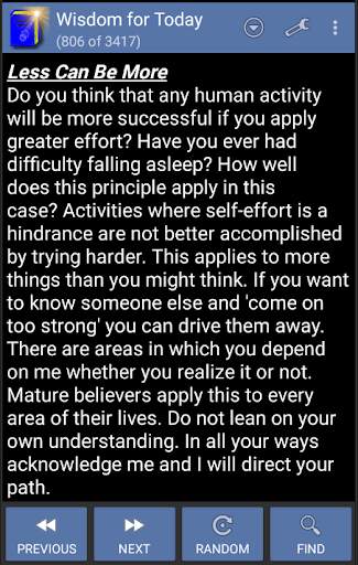 Wisdom for Today screenshot 1