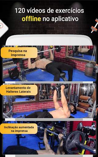 Pro Gym Workout (Ginásio Workouts & Fitness) screenshot 4