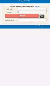 Maintenance Fluid Calculator screenshot 3