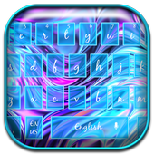 Neon Galaxy Keyboard Theme icon