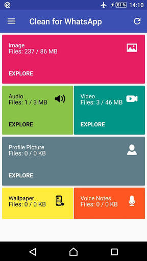 Clean for WhatsApp screenshot 1