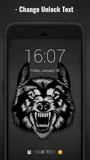 Wolf Lock Screen 3 تصوير الشاشة
