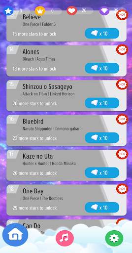 Piano Tiles Anime Songs Offline 2020 скриншот 6