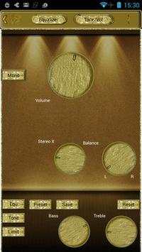 Poweramp Skin Dorado Gold screenshot 5