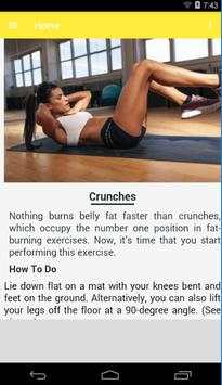 Stomach Fat Burn Exercise screenshot 2