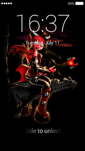 Red Devils Lock Screen 3 تصوير الشاشة