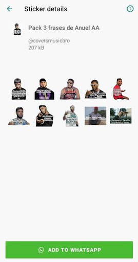 Stickers de Anuel AA para WhatSapp - WAStickers screenshot 4